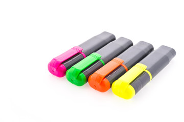 highlighter pen isolated on white background