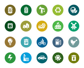 Environmental Protection Color Icons