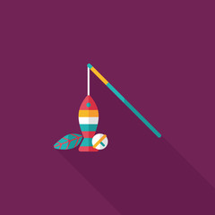 Pet cat food can flat icon with long shadow,eps10