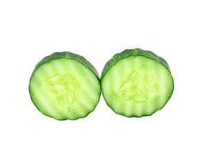 Cucumbers  with white background