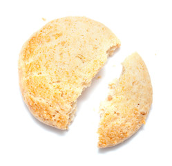 almond biscuits isolated on white