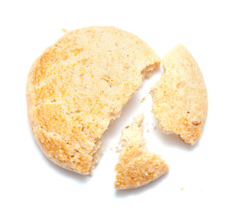 almond biscuits isolated on white