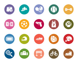 Sport Competition Color Icons