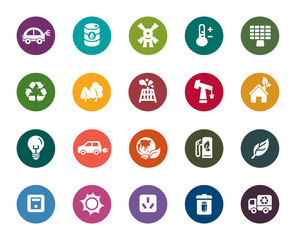 Environmental Protection Color Icons