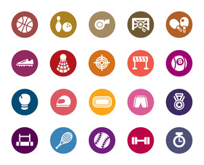 Sport Competition Color Icons