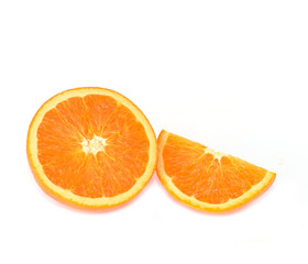 Orange with white background