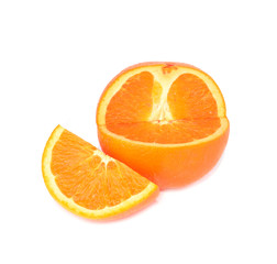Orange with white background