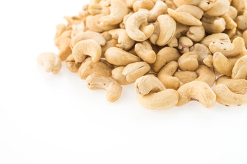 cashews isolated on white background