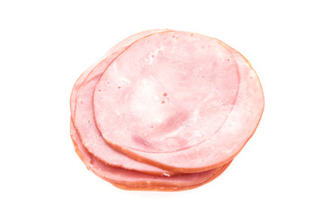 Ham isolated on white