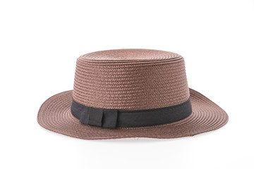 Straw hat isolated on white background
