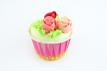 cup cake on a white background