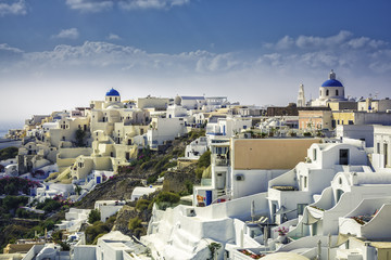 Village of Oia in Santorini Island, Greece