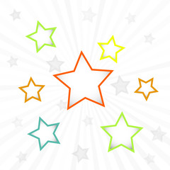 Abstract colorful background with stars