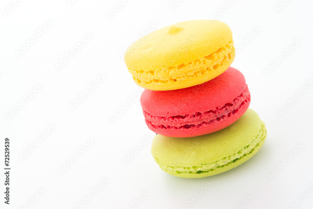 Sticker Macaroon isolated on white background