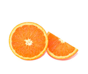 Orange with white background