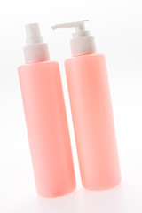 Cosmetic bottle isolated on white