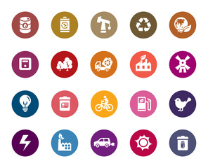 Environmental Protection Color Icons