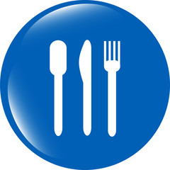 food web glossy icon, button isolated on white