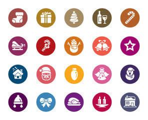 Christmas Element Color Icons