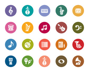Music Color Icons
