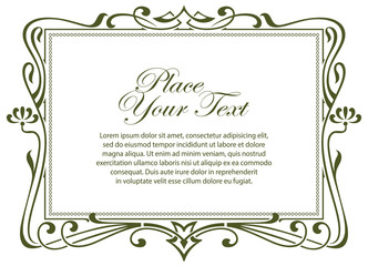 Vector abstract framework from the bound flowers