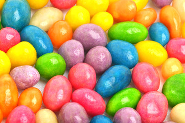 Multycolored sweet bright dragee background