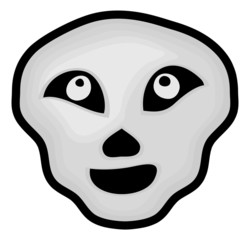Funny Skull Halloween Graphic