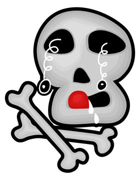 Scary Skull Halloween Graphic