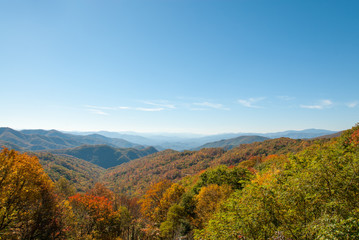 Great Smoky Mountain Autumn Panorama I