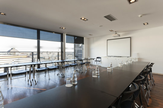 Interior of a modern conference room 