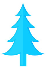 Fantasy Blue Christmas Tree Design