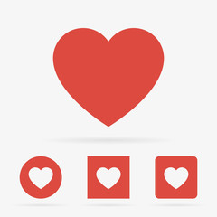 Heart symbol icon