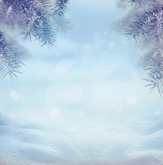 Fototapeta na wymiar Winter background