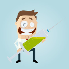 medizin spritze injektion business mann