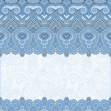 ornamental floral folkloric blue colour background