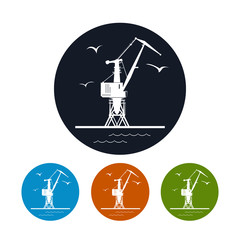 Cargo crane  icon,logistics icon,  vector illustration