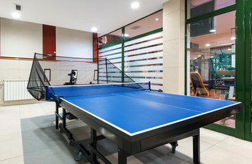  entertainment interior room tennis table