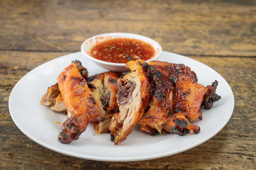 grilled chicken with sauce chicken with sauce