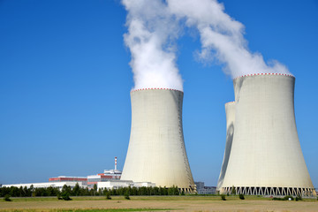 Fototapeta premium Nuclear power plant Temelin in Czech Republic Europe