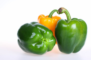 green and yellow bell pepper