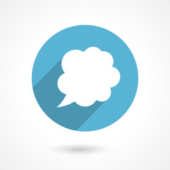 flat speech bubble icon