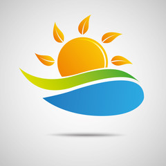 Sun Icon Vector Creative Design