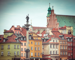 Obraz premium Warszawski Rynek Starego Miasta