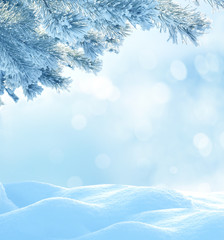 Christmas winter background