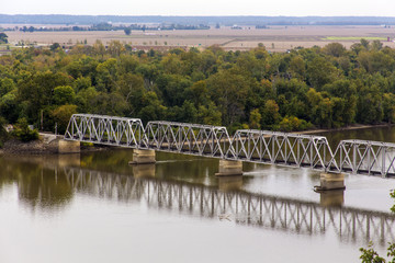 Wabash Bridge across Mississippi River at Hannibal, Missouri