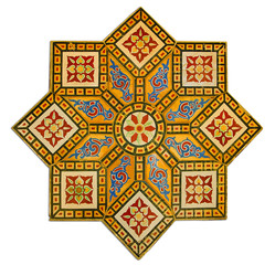 Vintage pattern made by ancient wall tiles