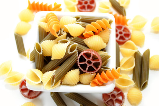 Nutritional Fancy Vegetable Pasta in Different Shapes