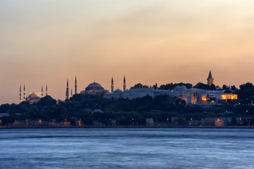 Fototapeta na wymiar One Of the Istanbul's Evening