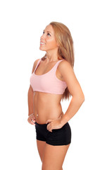 Obraz premium Female athlete ready for sports