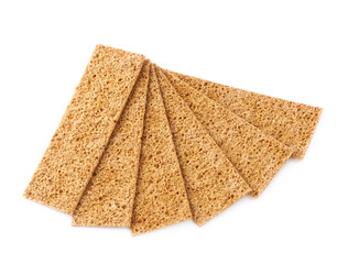 Bread cracker snacks isolated